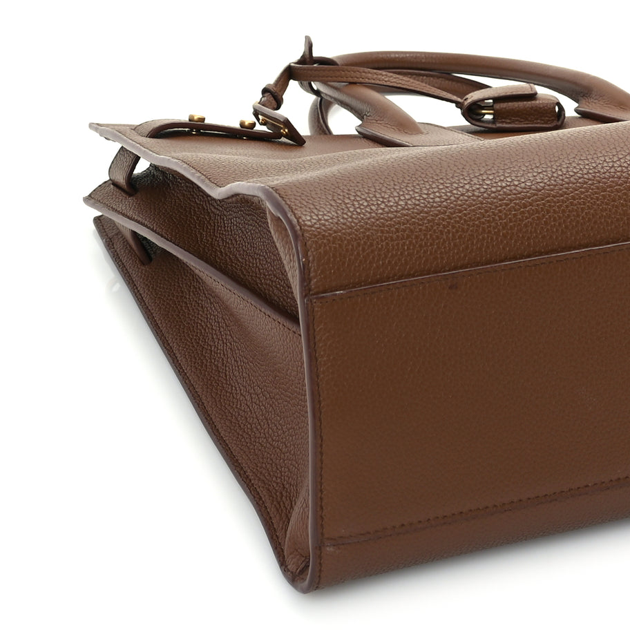 Saint Laurent Grained Calfskin Large Souple Sac De Jour  Cinnamon Image 7