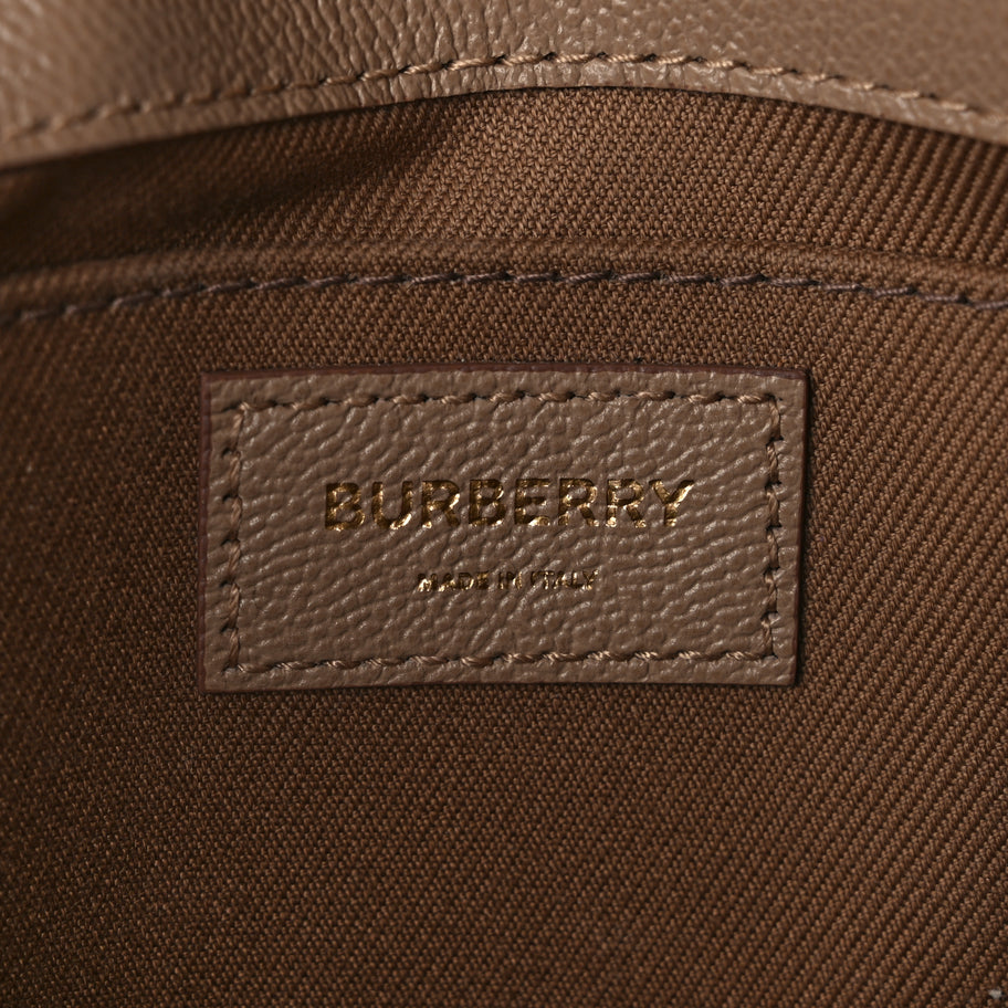 Burberry Grained Calfskin House Check Tartan Mix New Hampshire Chestnut Beige Image 5