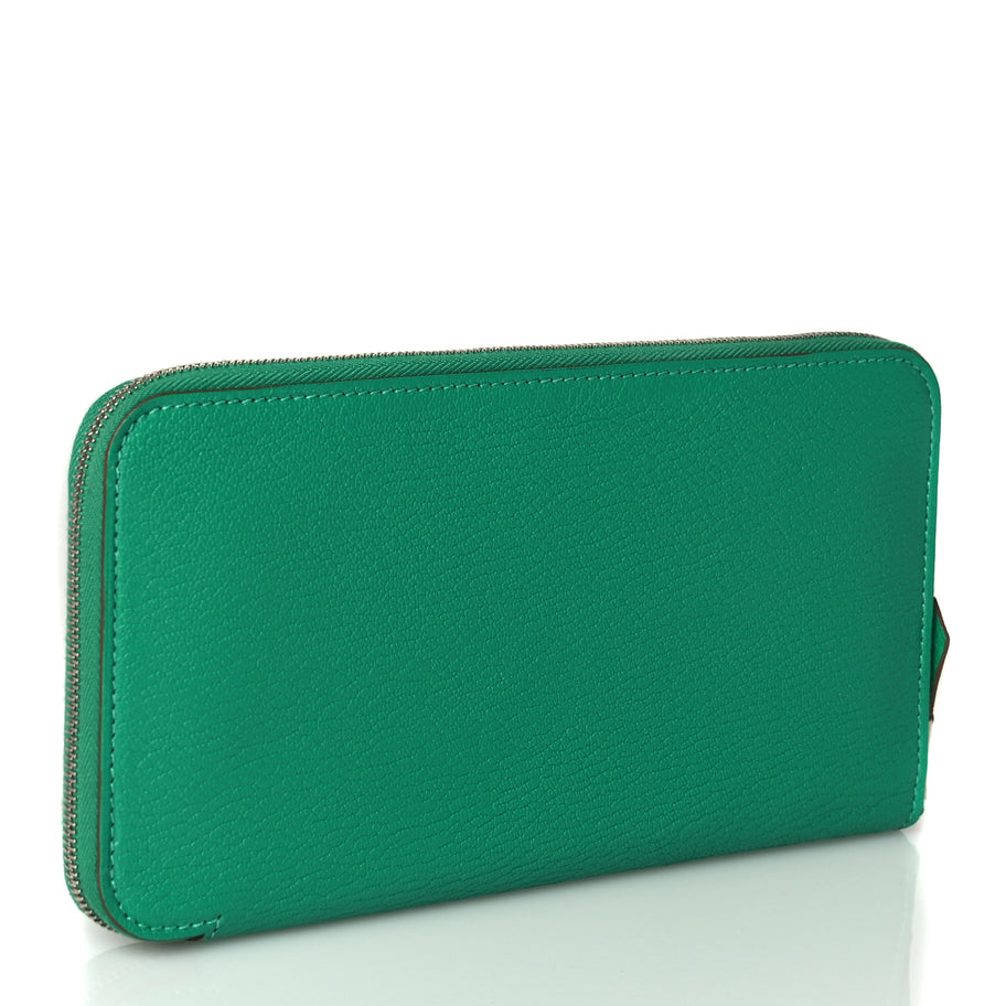 Hermes Chevre Mysore Silk'In Wallet Vert Jade Vert Jade Image 3
