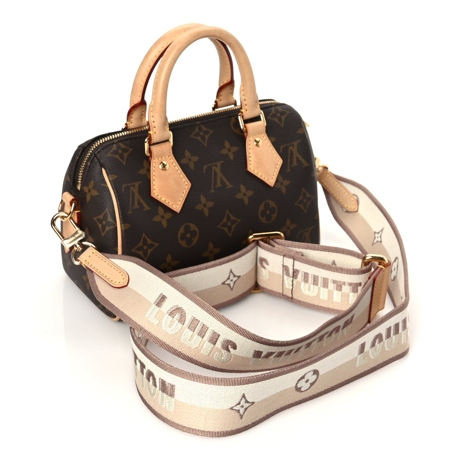Louis Vuitton Monogram Speedy Bandouliere 20 Beige Image 2