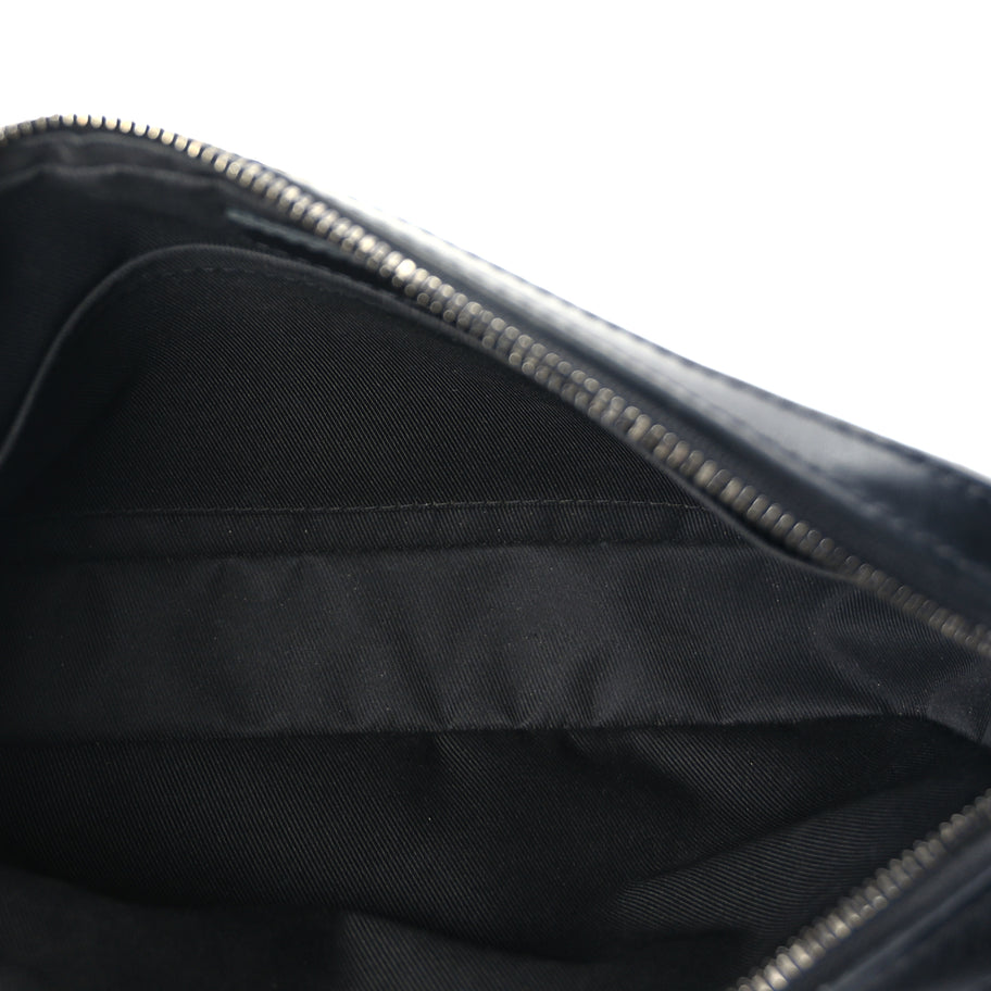 Louis Vuitton Calfskin Monogram Shadow Duo Messenger Black Black Image 4