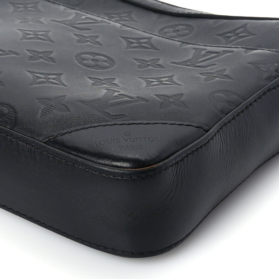 Louis Vuitton Calfskin Monogram Shadow Duo Messenger Black Black Image 8