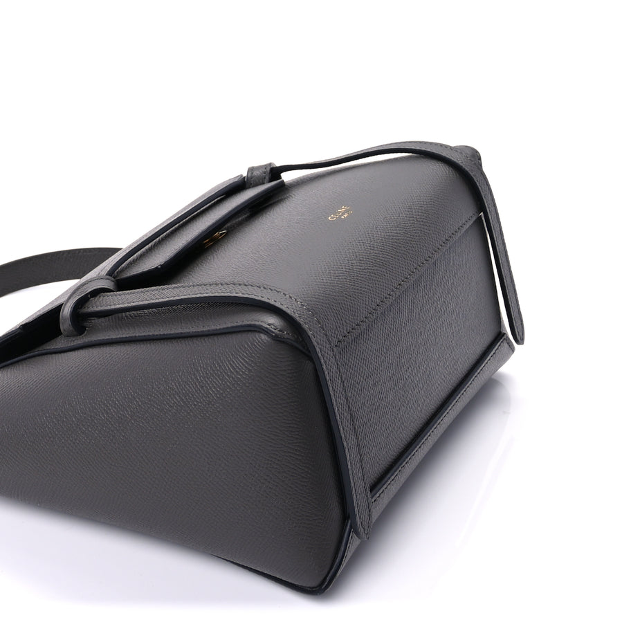 Celine Grained Calfskin Nano Belt Bag Grey Image 7