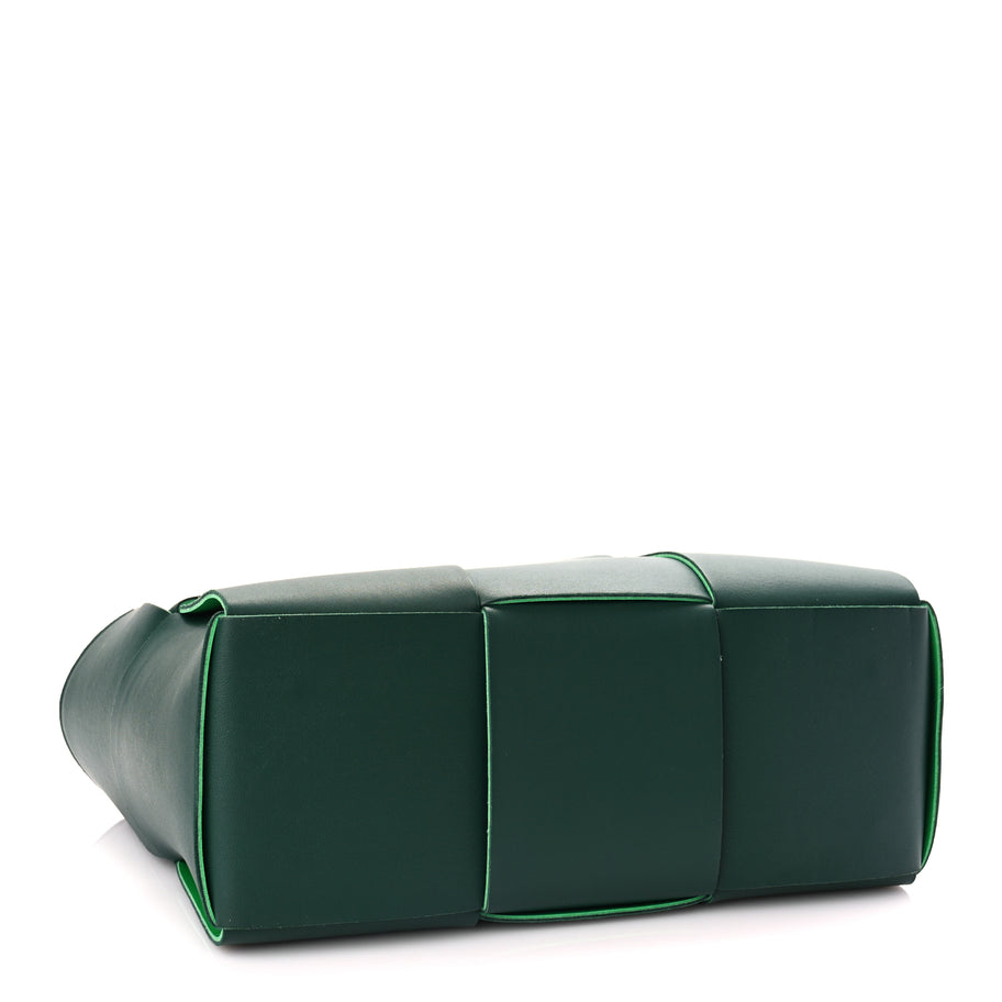 Bottega Veneta Calfskin Maxi Intrecciato Small Arco Tote Raintree Image 4