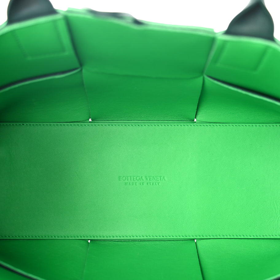 Bottega Veneta Calfskin Maxi Intrecciato Small Arco Tote Raintree Image 5