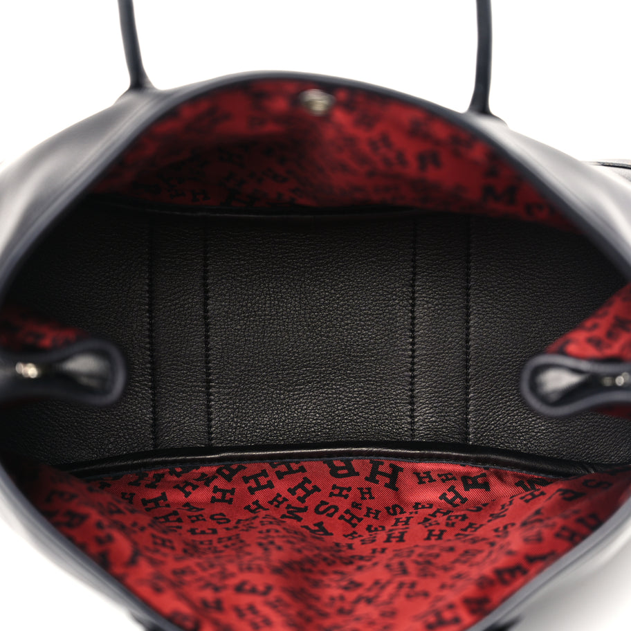 Hermes Swift Scattered Letters Twilly Garden Party 30 TPM Black Noir Image 4