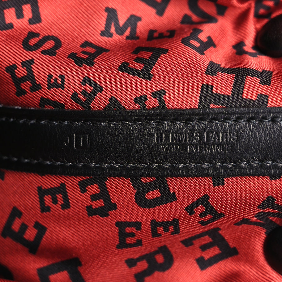 Hermes Swift Scattered Letters Twilly Garden Party 30 TPM Black Noir Image 5