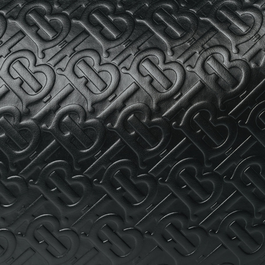 Burberry Calfskin Embossed Monogram Medium Belt Bag  Black Image 6