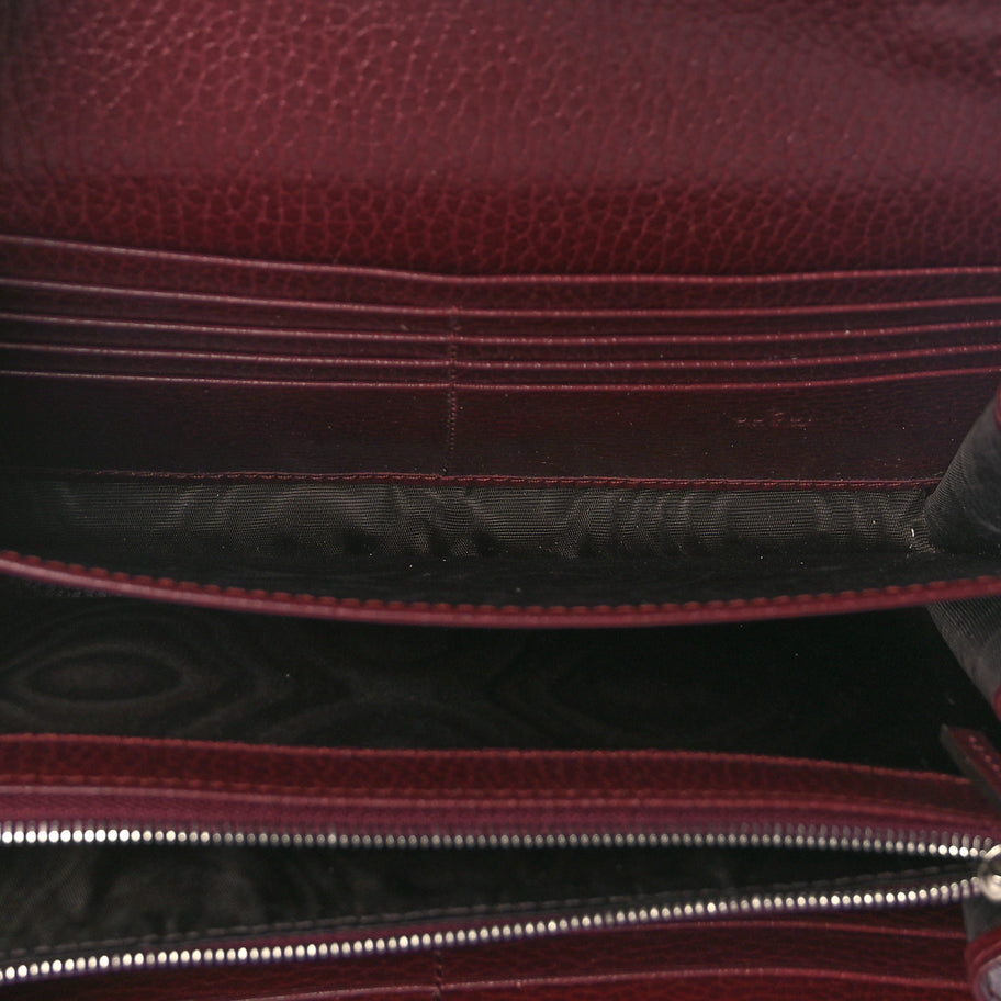 Gucci GUCCI Dollar Calfskin Crystal Mini Dionysus Chain Wallet Vintage Bordeaux Vintage Bordeaux Image 4