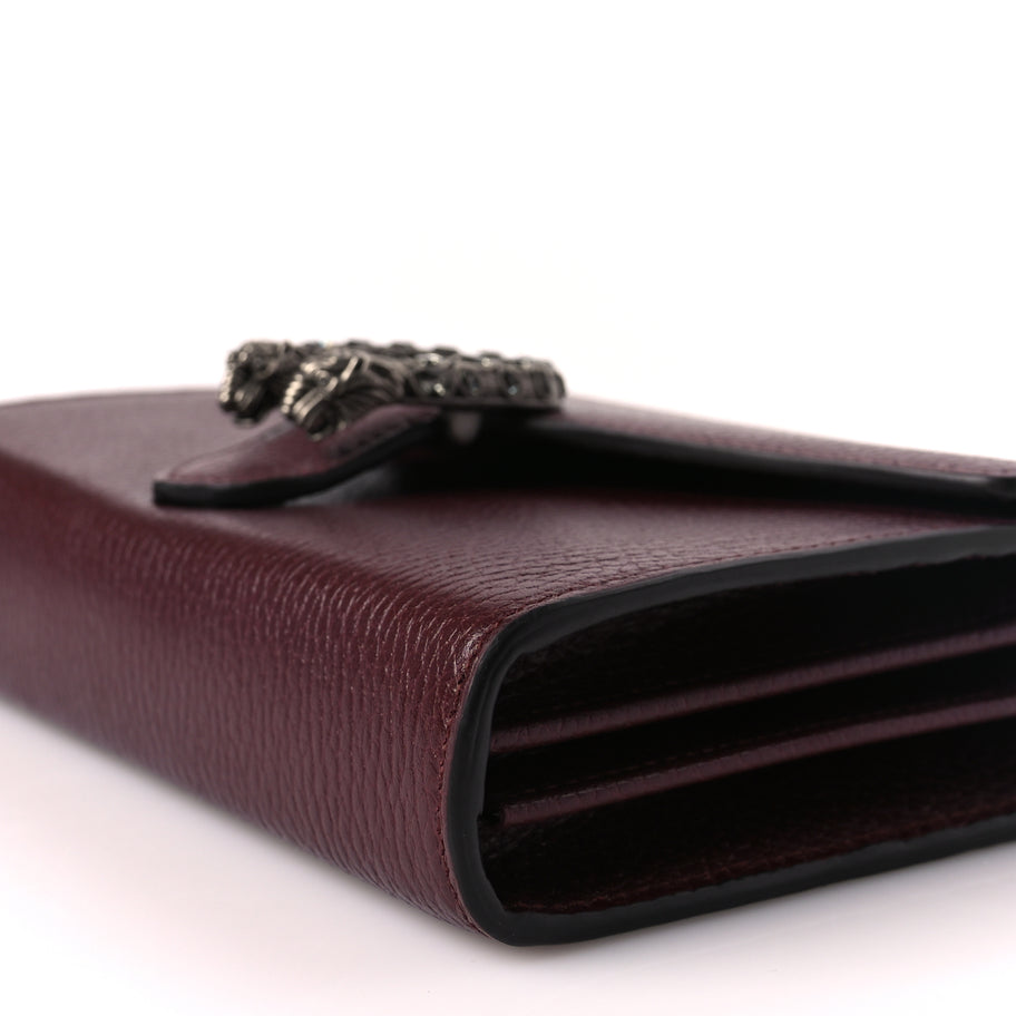 Gucci GUCCI Dollar Calfskin Crystal Mini Dionysus Chain Wallet Vintage Bordeaux Vintage Bordeaux Image 8