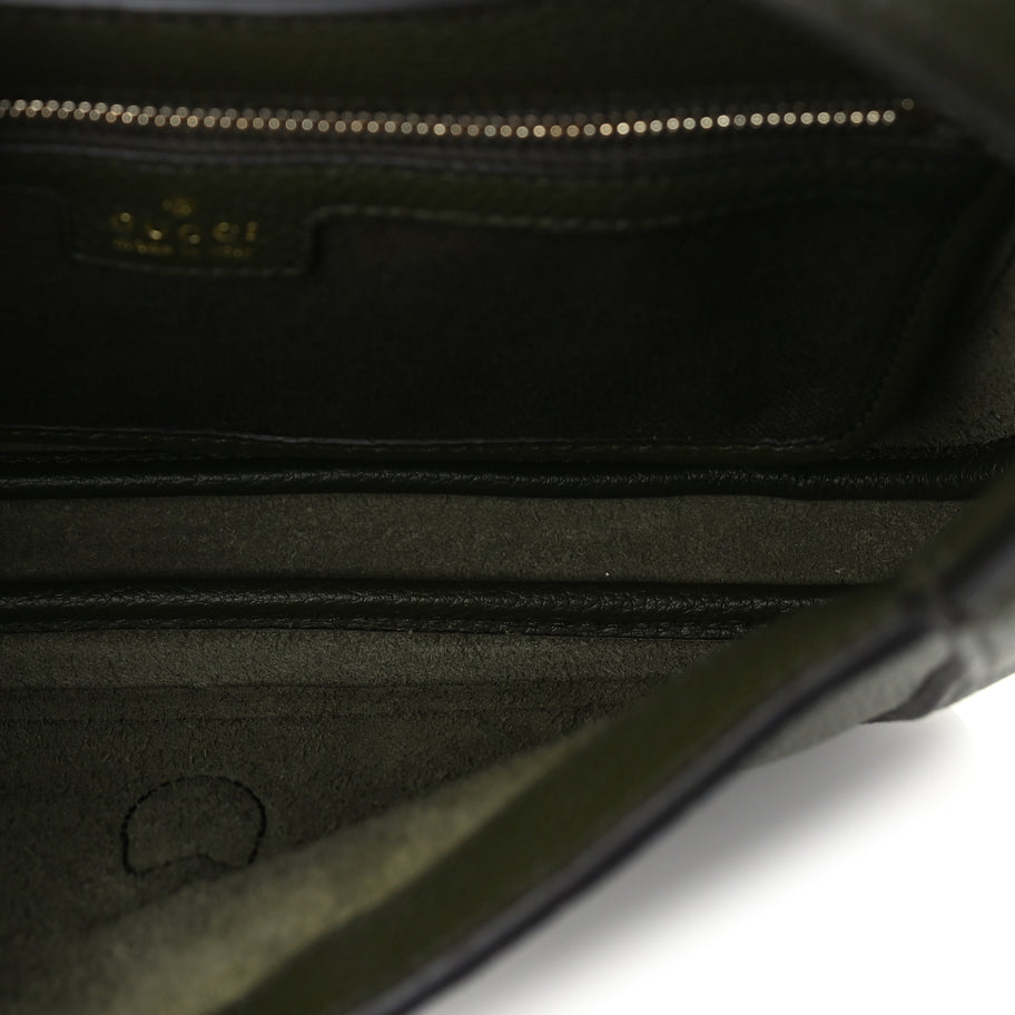 Gucci Grained Calfskin Medium Jackie 1961 Hobo  Forest Green Image 4