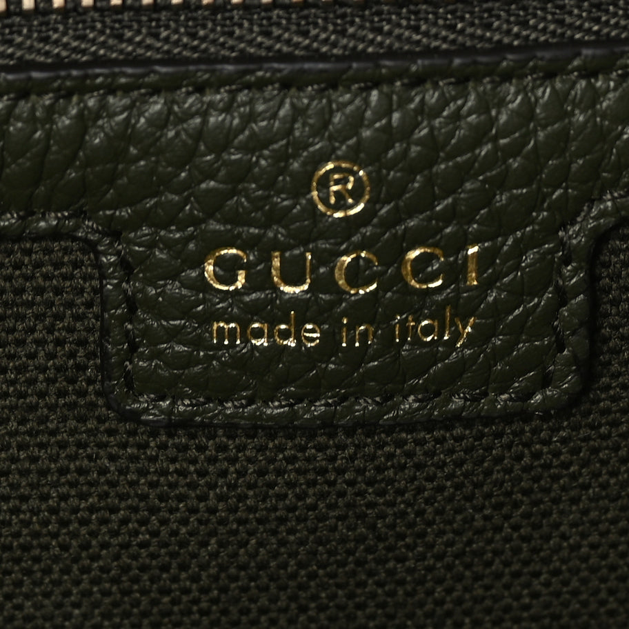 Gucci Grained Calfskin Medium Jackie 1961 Hobo  Forest Green Image 5