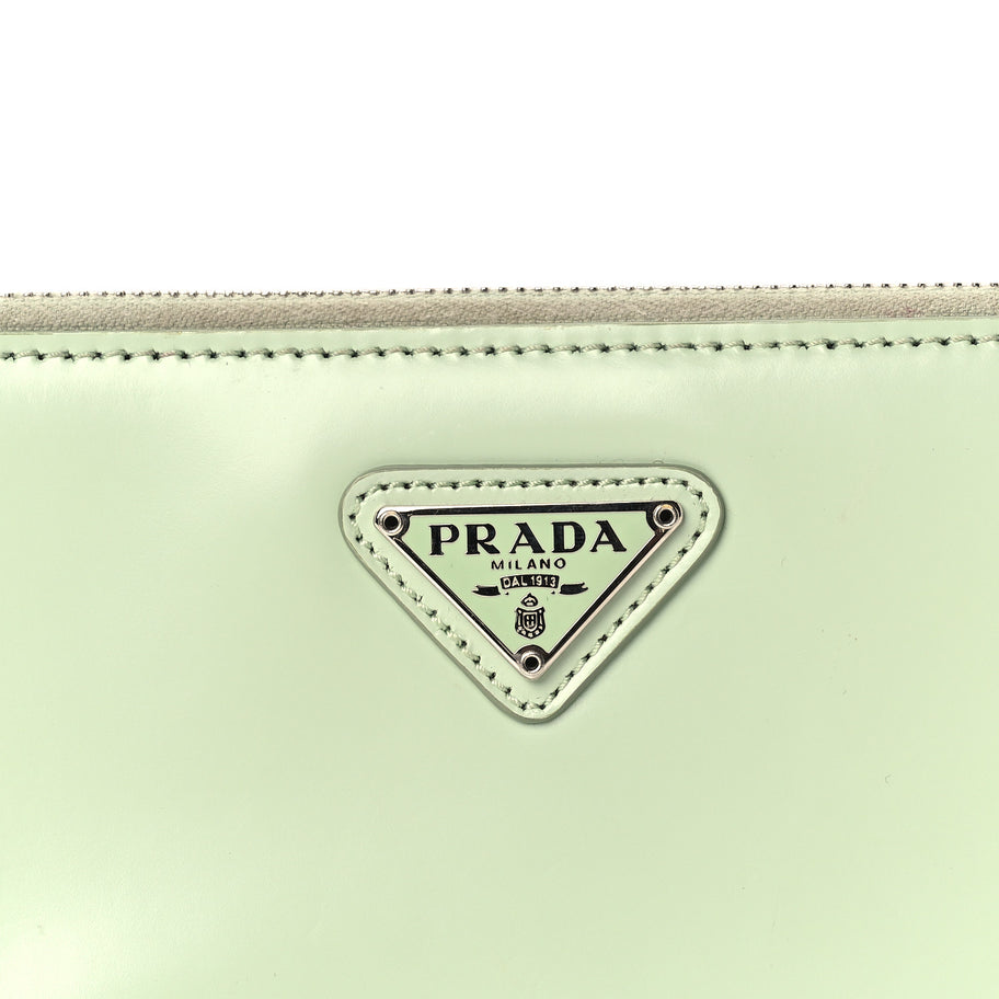 Prada Spazzolato Mini Shoulder Bag  Vert Olive Image 6