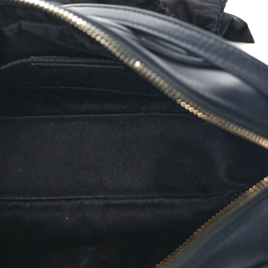 Saint Laurent Calfskin Matelasse Monogram Lou Camera Bag  Navy Image 4