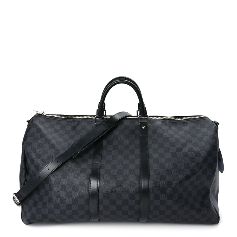  Louis Vuitton Damier Graphite Keepall Bandouliere 55