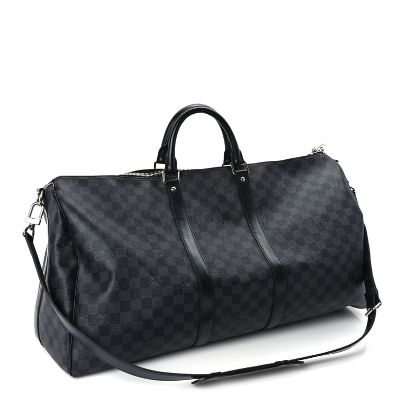  Louis Vuitton Damier Graphite Keepall Bandouliere 55