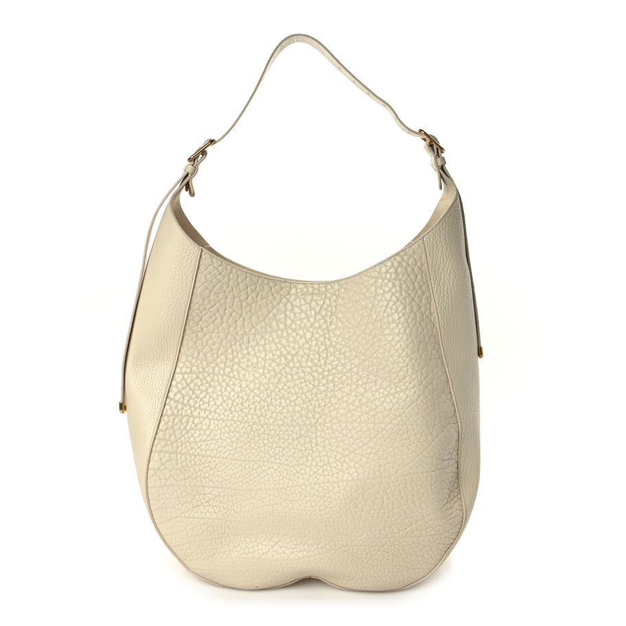 Burberry Signature Grain Extra Large Chess Shoulder Bag Pearl Image 1