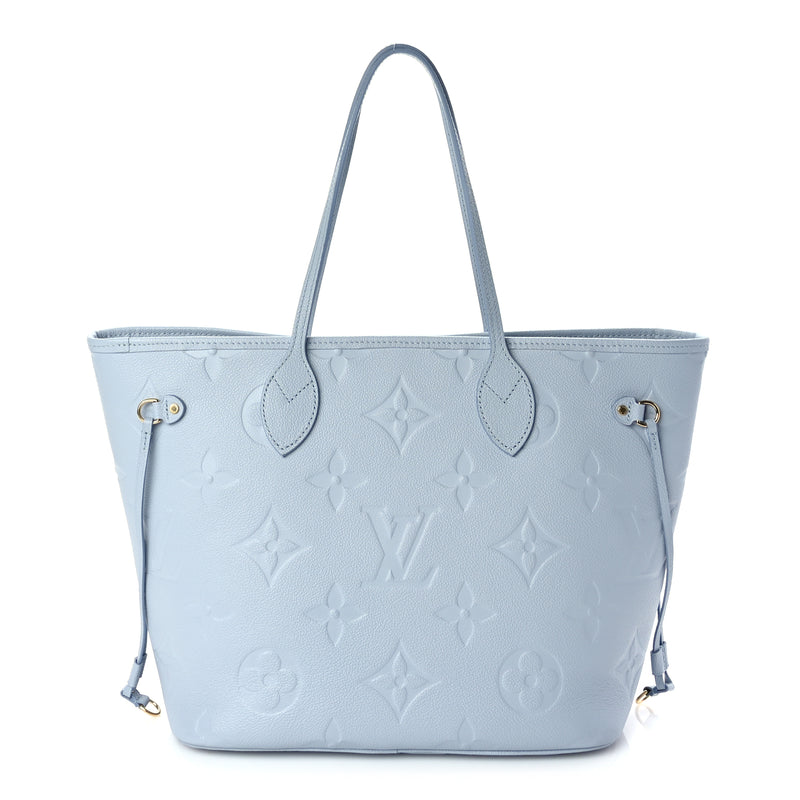  Louis Vuitton Empreinte Monogram Giant Neverfull MM Blue Hour