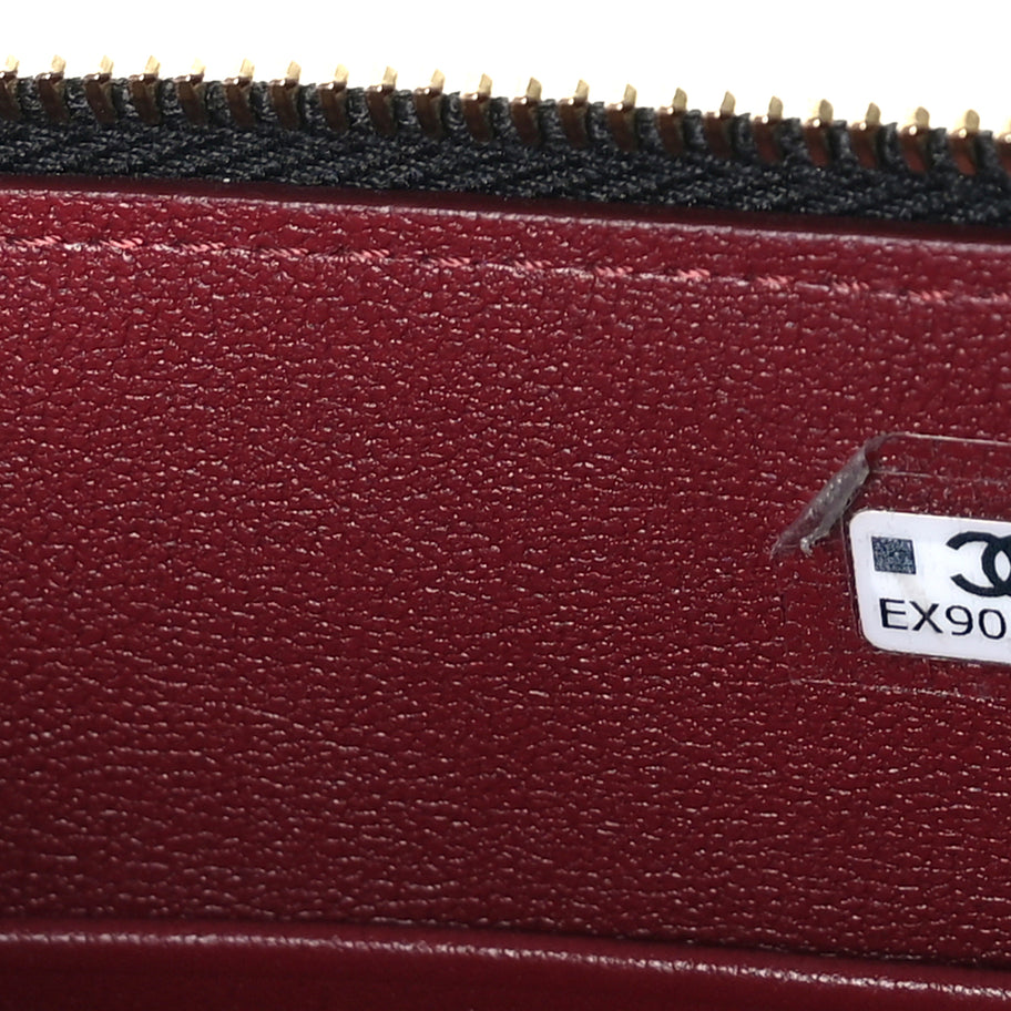 Chanel Lambskin Quilted Small Zipped Pouch  Black Image 8