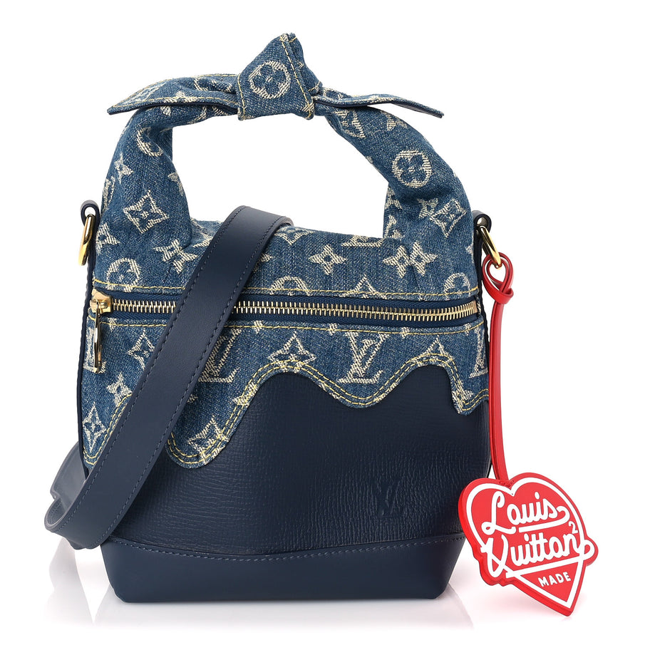 Louis Vuitton X NIGO Taurillon Monogram Denim Japanese Cruiser Blue Image 1