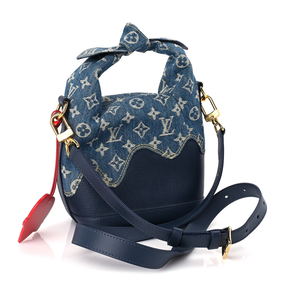 Louis Vuitton X NIGO Taurillon Monogram Denim Japanese Cruiser Blue Image 2