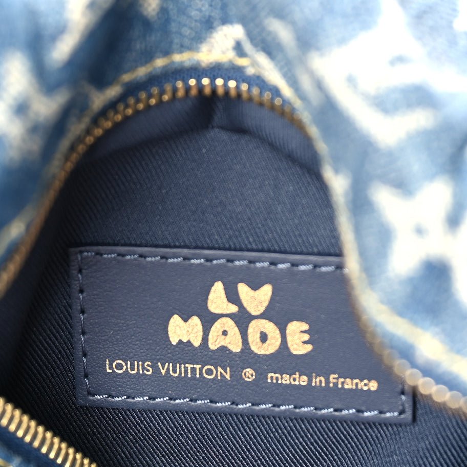 Louis Vuitton X NIGO Taurillon Monogram Denim Japanese Cruiser Blue Image 5