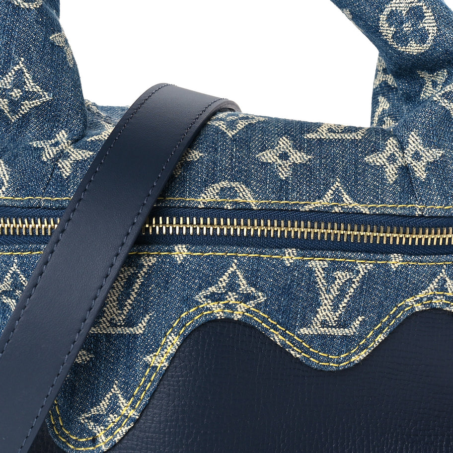 Louis Vuitton X NIGO Taurillon Monogram Denim Japanese Cruiser Blue Image 6