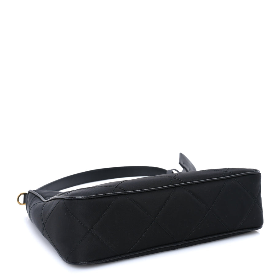 Prada Re-Nylon Saffiano Quilted Mini Re-Edition 2005 Bag Black Image 3