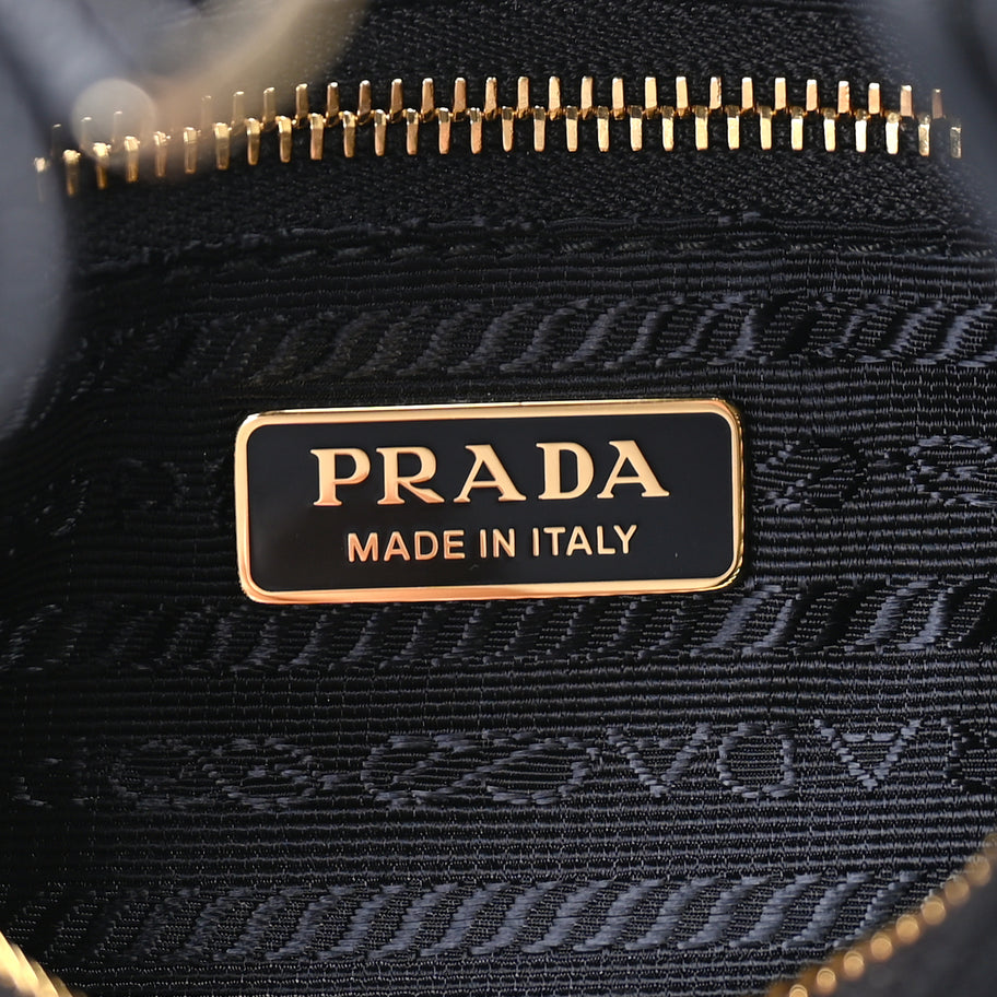 Prada Re-Nylon Saffiano Quilted Mini Re-Edition 2005 Bag Black Image 5