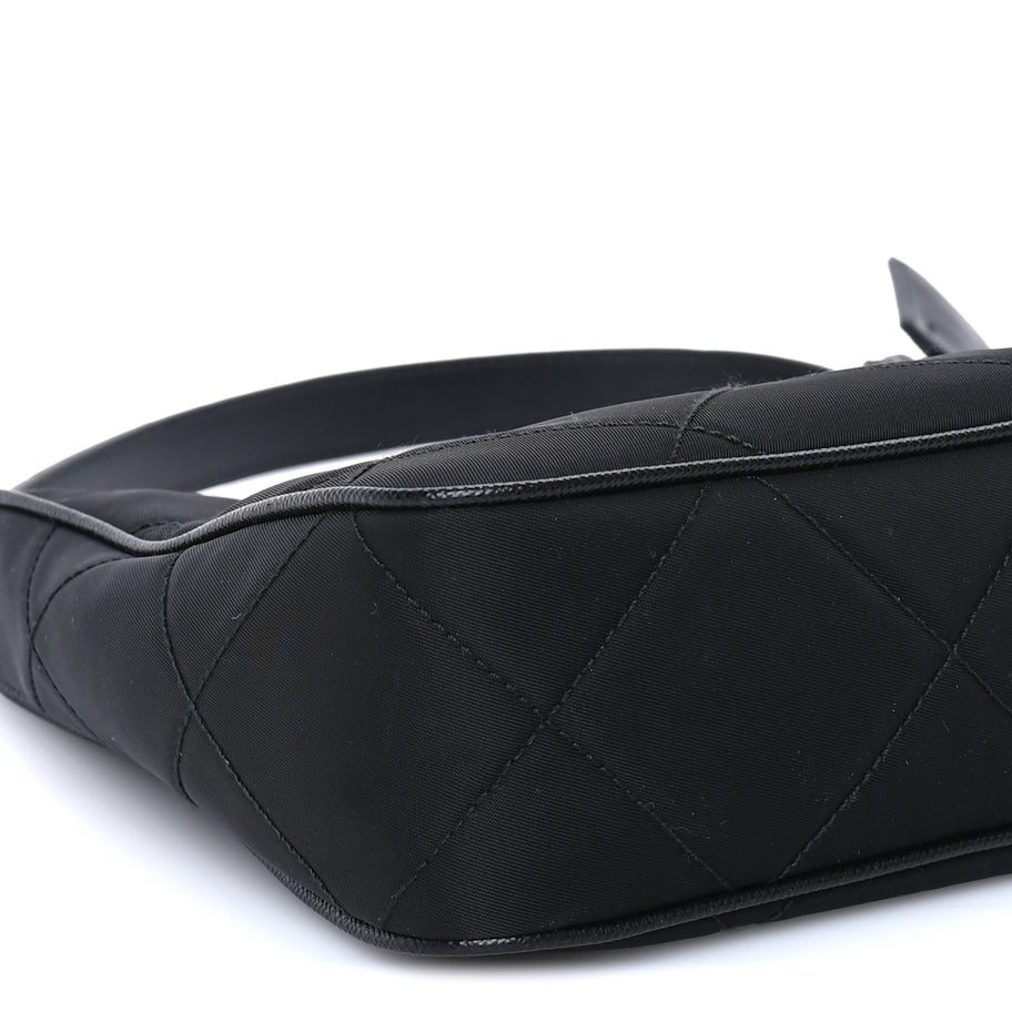 Prada Re-Nylon Saffiano Quilted Mini Re-Edition 2005 Bag Black Image 7