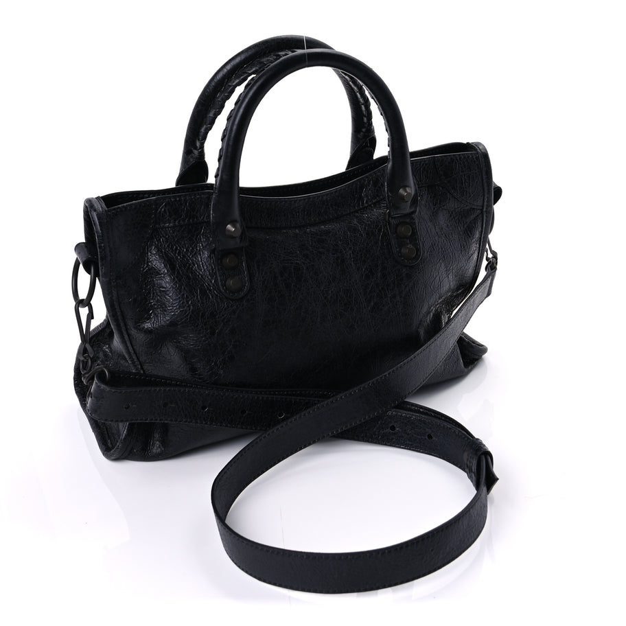 Balenciaga Agneau Arena Classic Hardware Small Le City  Black Image 2
