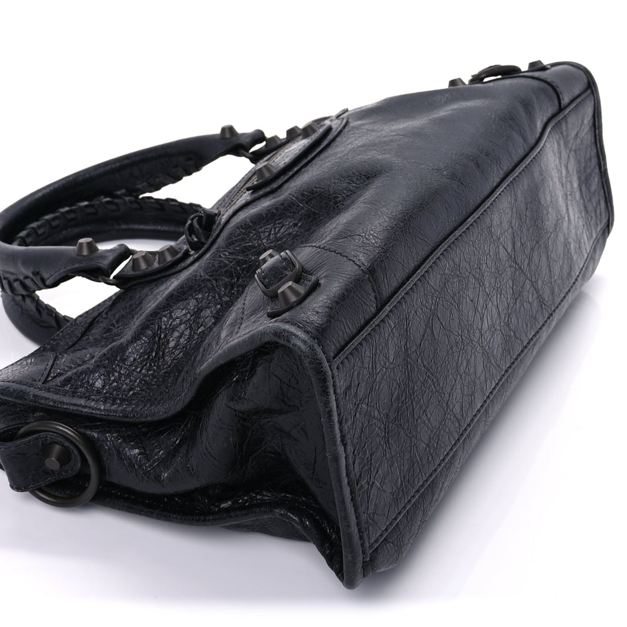 Balenciaga Agneau Arena Classic Hardware Small Le City  Black Image 7
