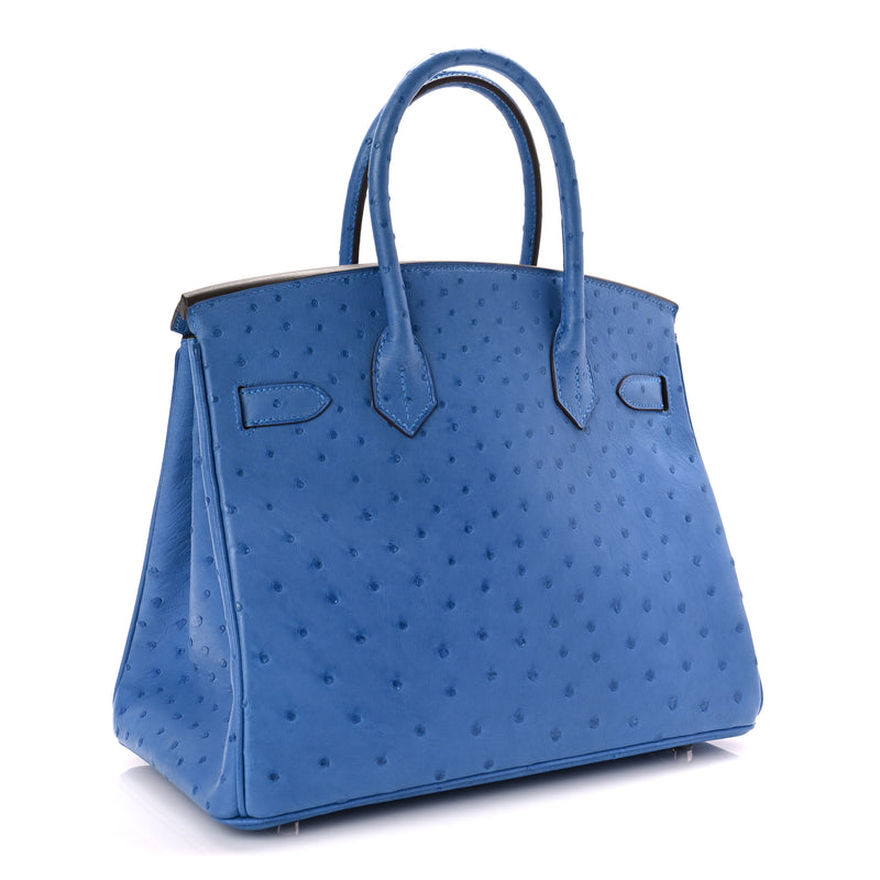  Hermes Ostrich Birkin 30 Mykonos