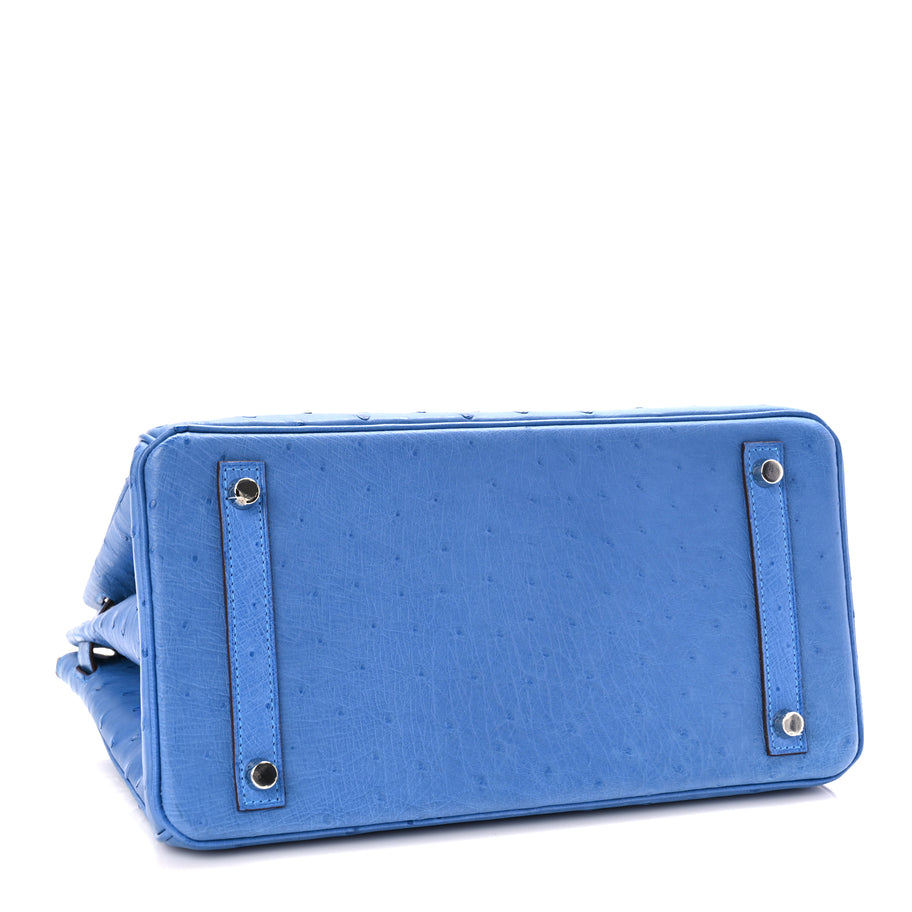 Hermes Ostrich Birkin 30 Mykonos Image 3