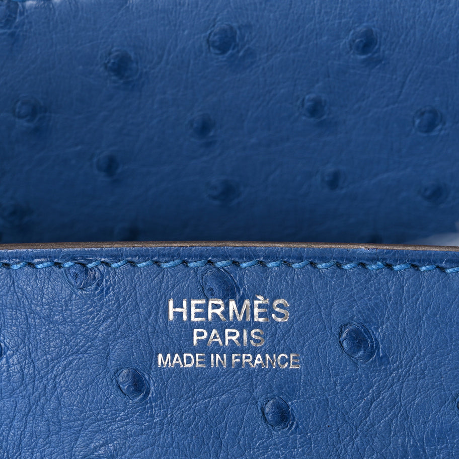 Hermes Ostrich Birkin 30 Mykonos Image 5