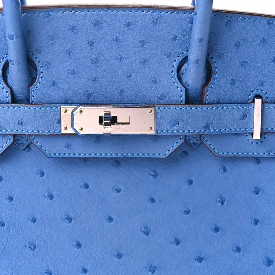 Hermes Ostrich Birkin 30 Mykonos Image 7