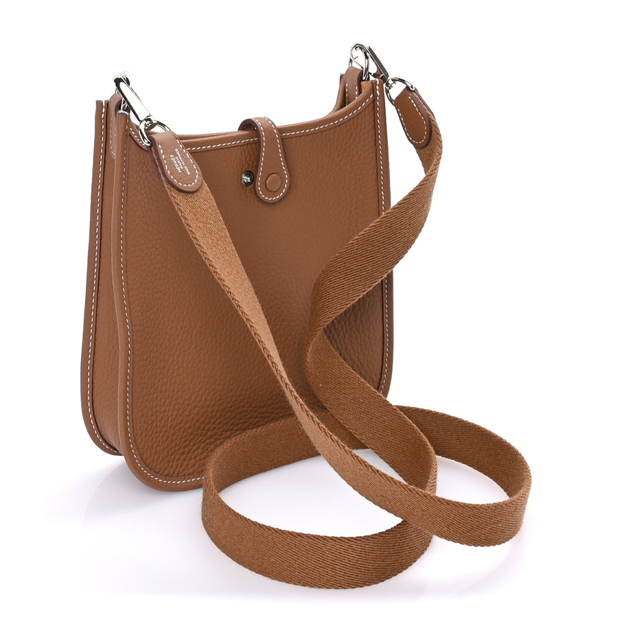 Hermes Taurillon Clemence Evelyne TPM Gold Image 2