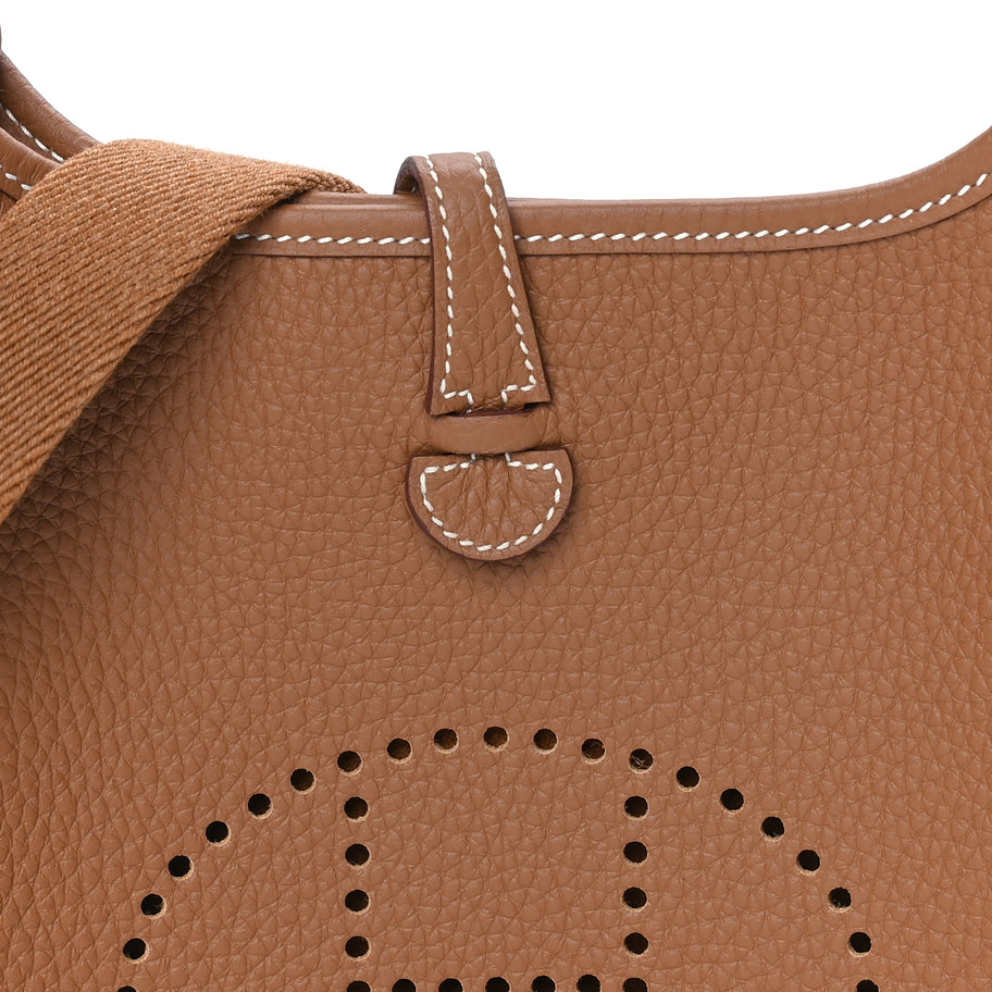 Hermes Taurillon Clemence Evelyne TPM Gold Image 6