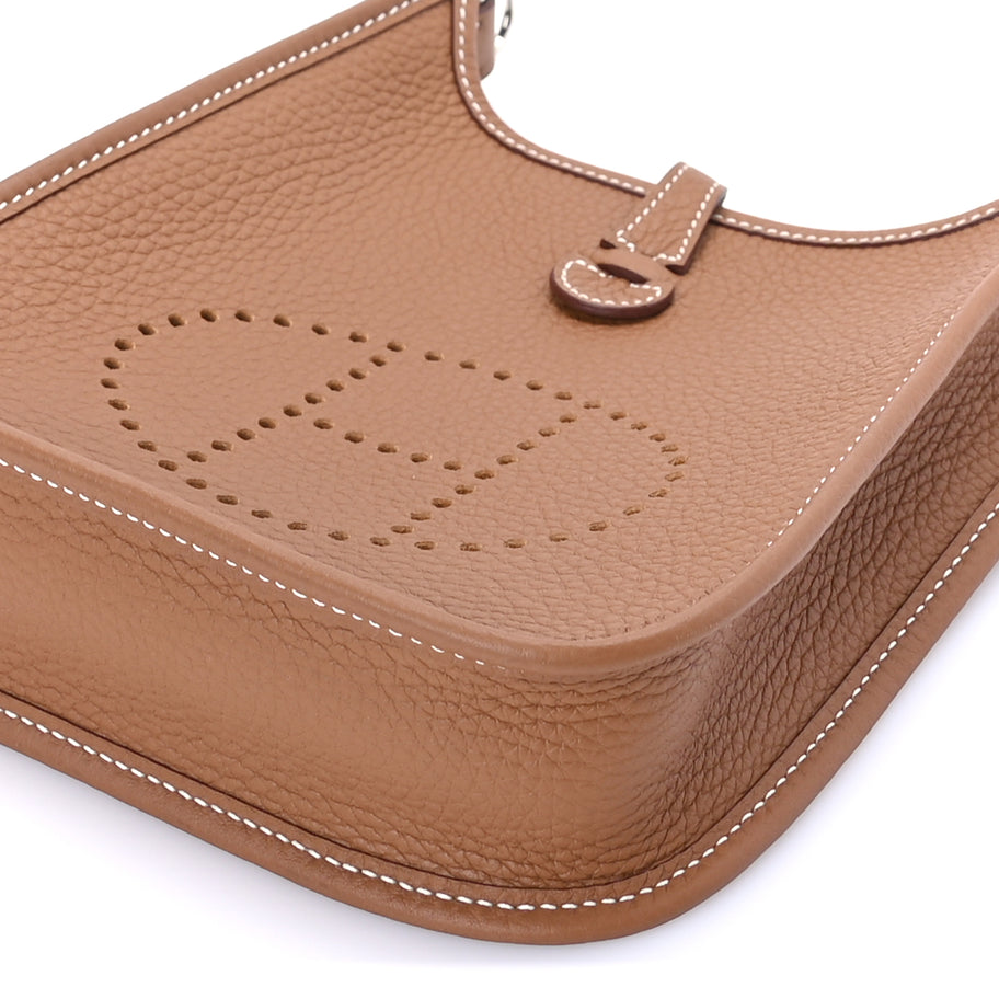 Hermes Taurillon Clemence Evelyne TPM Gold Image 8
