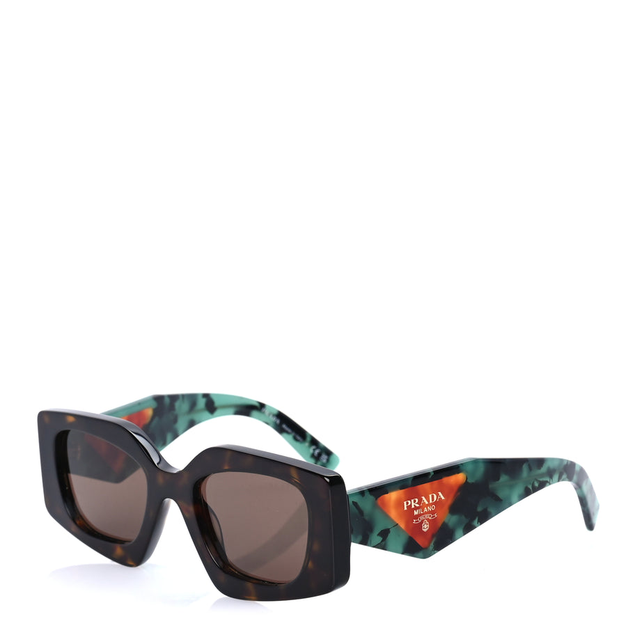 Prada Acetate Symbole Sunglasses SPR 15Y Tortoise Green Image 1