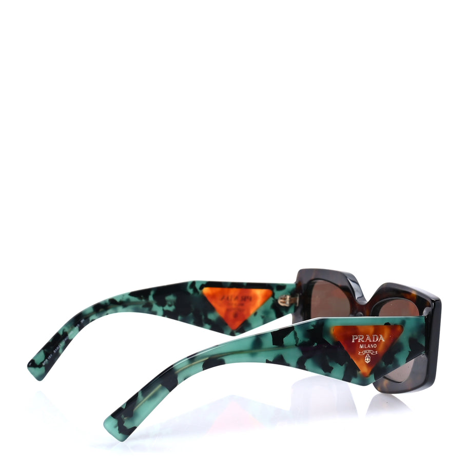 Prada Acetate Symbole Sunglasses SPR 15Y Tortoise Green Image 3
