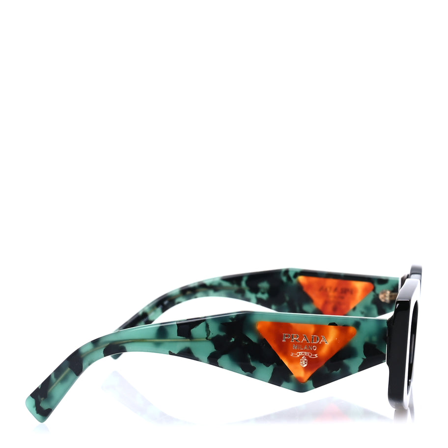Prada Acetate Symbole Sunglasses SPR 15Y Tortoise Green Image 4