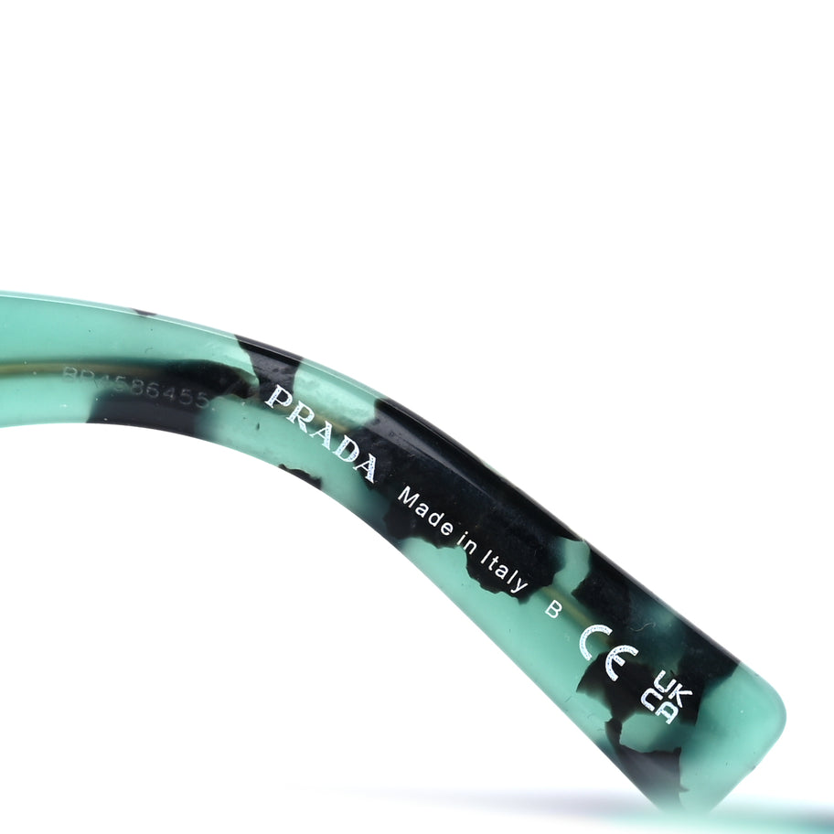 Prada Acetate Symbole Sunglasses SPR 15Y Tortoise Green Image 6