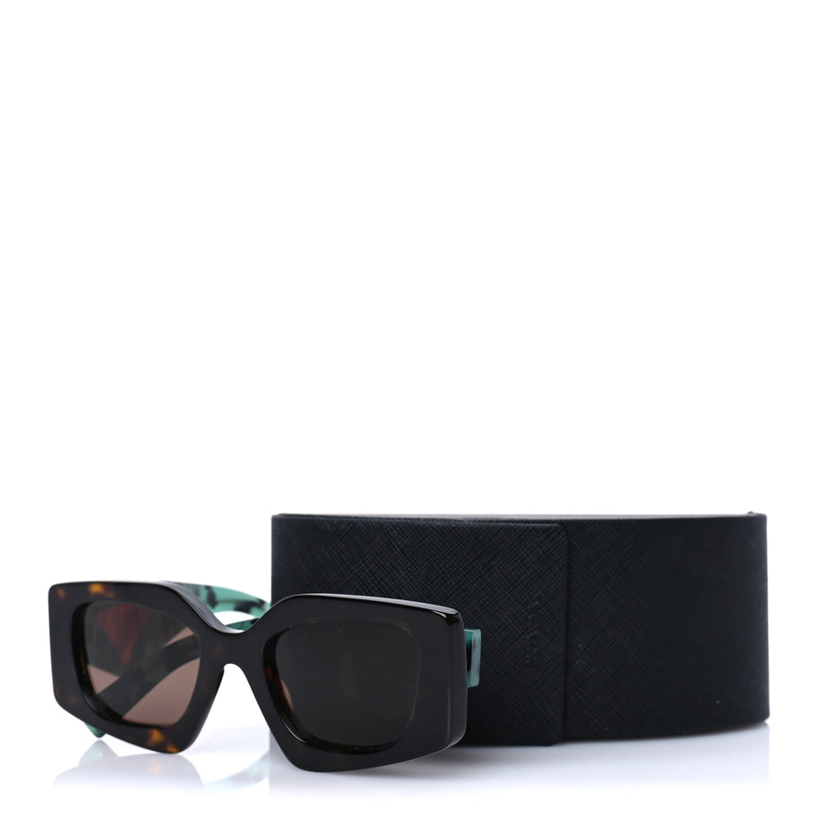 Prada Acetate Symbole Sunglasses SPR 15Y Tortoise Green Image 7
