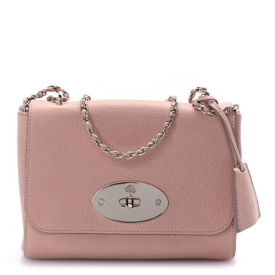 Mulberry Small Classic Grain Calfskin Small Lily Flap  Light Salmon Image 1