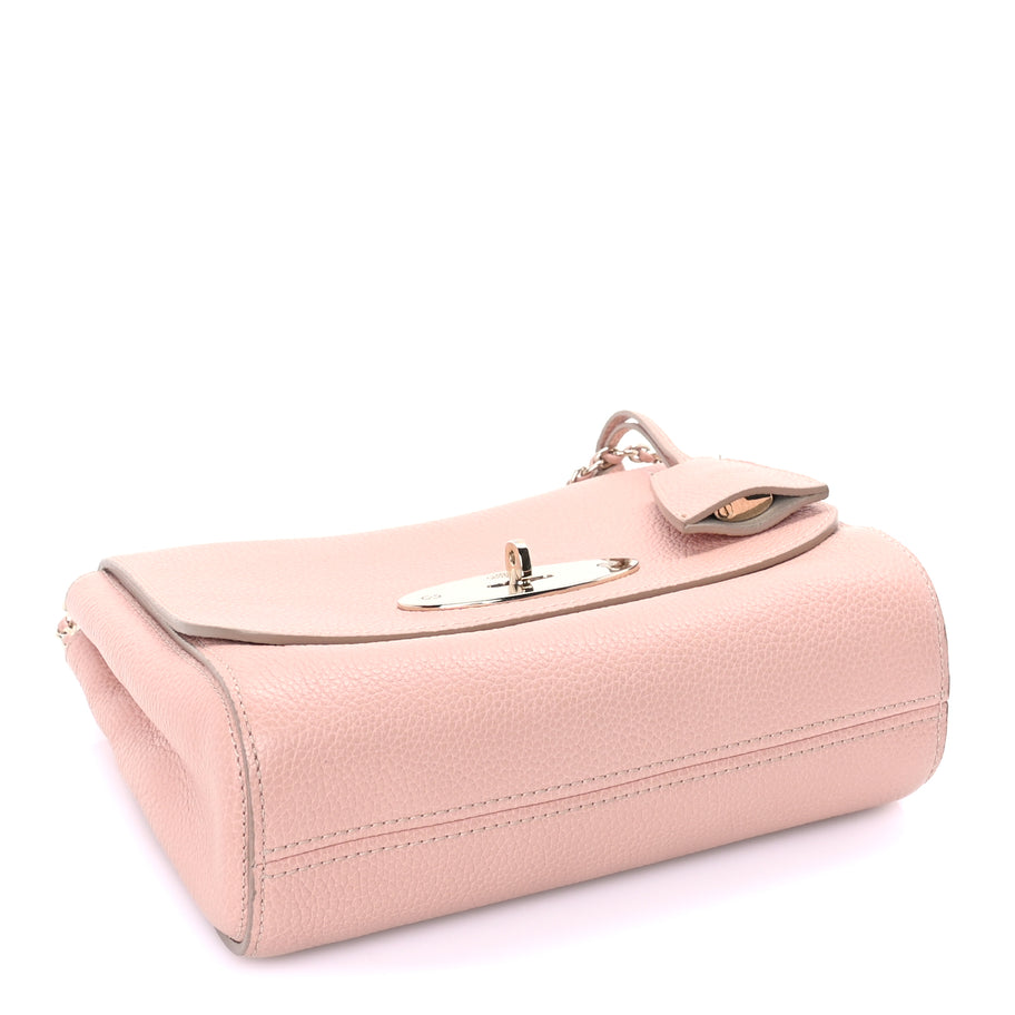 Mulberry Small Classic Grain Calfskin Small Lily Flap  Light Salmon Image 3