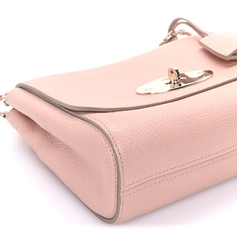 Mulberry Small Classic Grain Calfskin Small Lily Flap  Light Salmon Image 7