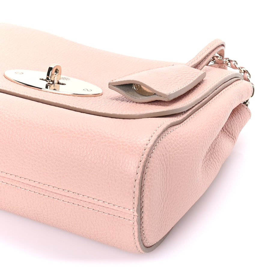 Mulberry Small Classic Grain Calfskin Small Lily Flap  Light Salmon Image 8