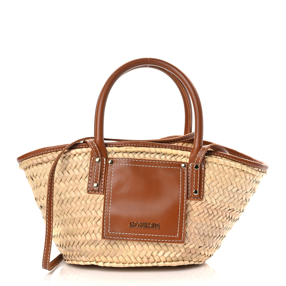 Jacquemus Jacquemus Raffia Le Petit Panier Soli  Light Brown Image 1
