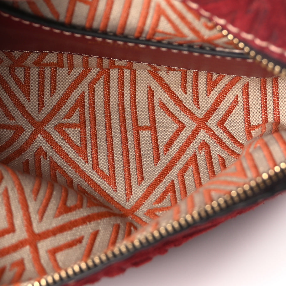 Chloe Suede Mini Daria Chain Bag Red Image 4